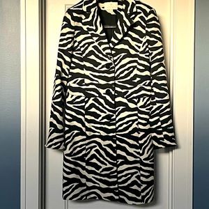 Etcetera zebra print dressy coat, sz 6. So cute!